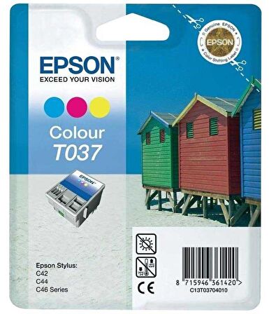 Tonersepeti Epson T037-C13T03704020 Orjinal Renkli Kartuş