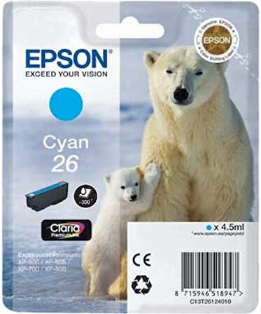 Tonersepeti Epson T26-C13T26124020 Orjinal Mavi Kartuş