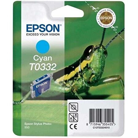 Tonersepeti Epson T0332-C13T03324020 Orjinal Mavi Kartuş