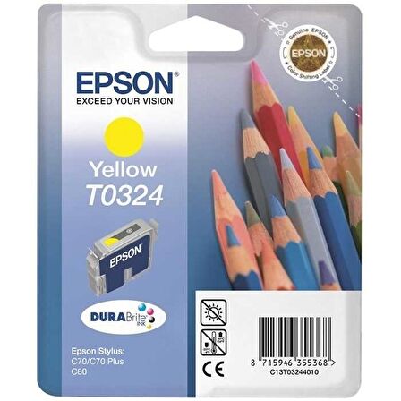 Tonersepeti Epson T0324-C13T03244020 Orjinal Sarı Kartuş