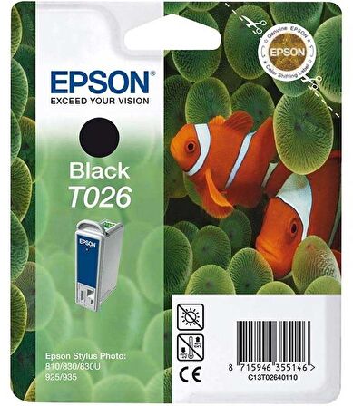 Tonersepeti Epson T026/C13T02640120 Orjinal Siyah Kartuş