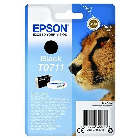 Tonersepeti Epson T0711-C13T07114020 Orjinal Siyah Kartuş
