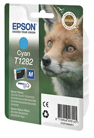 Tonersepeti Epson T1282-C13T12824020 Orjinal Mavi Kartuş
