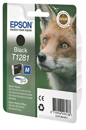 Tonersepeti Epson T1281-C13T12814020 Orjinal Siyah Kartuş