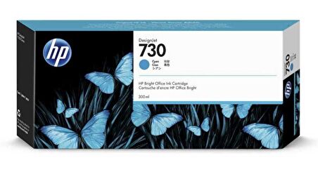 Tonersepeti Hp 730-P2V68A Mavi Orjinal Kartuş 300ml