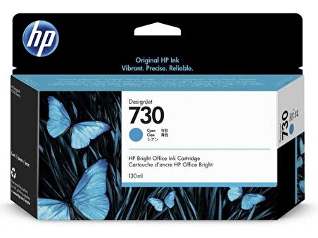 Tonersepeti Hp 730-P2V62A Mavi Orjinal Kartuş 130ml