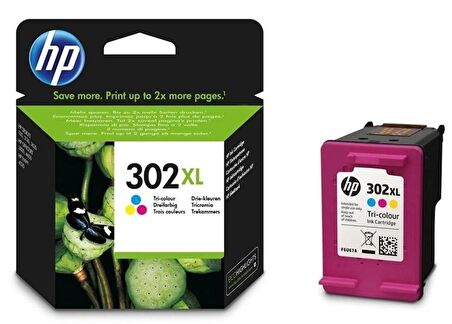 Tonersepeti Hp 302XL-F6U67AE Renkli Orjinal Kartuş