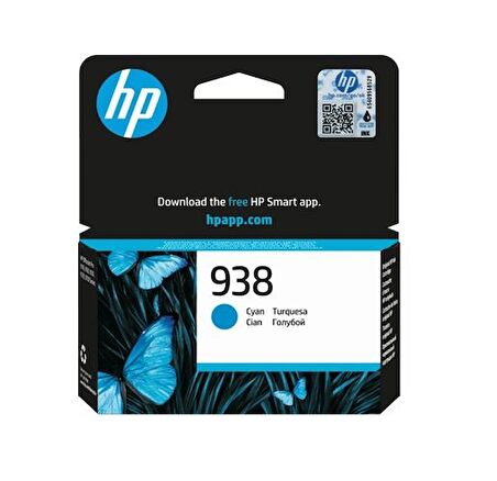 Tonersepeti HP 938 4S6X5PE  Mavi Orjinal Kartuş