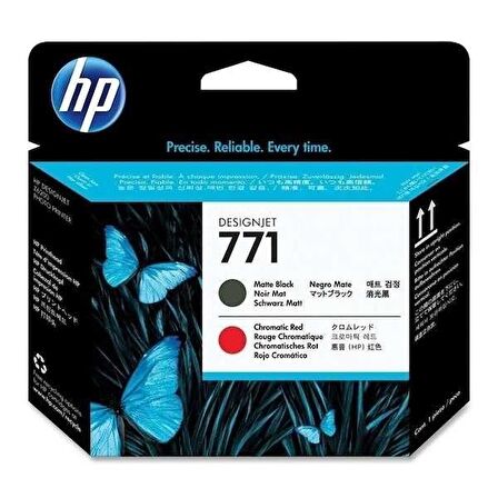 Tonersepeti Hp 771-CE017A Orjinal Mat Siyah & Kromatik Kırmızı Baskı Kafası