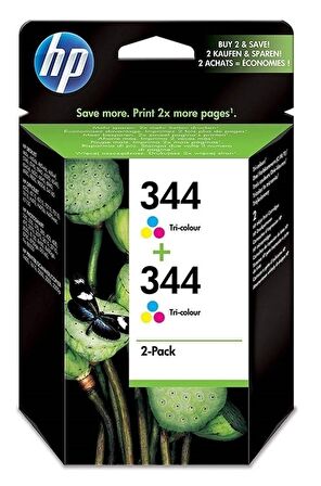 Tonersepeti Hp 344 C9505EE Orjinal Renkli Kartuş 2'Li Paket
