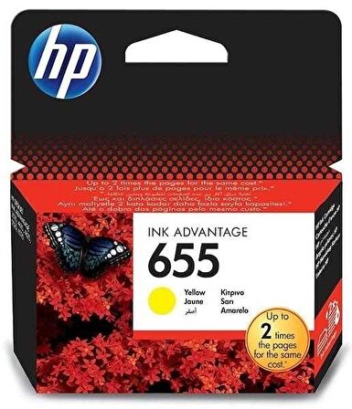 Tonersepeti Hp 655-CZ112AE Orjinal Sarı Kartuş