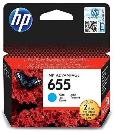 Tonersepeti Hp 655-CZ110AE Orjinal Mavi Kartuş