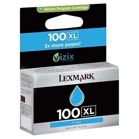 Tonersepeti Lexmark 100XL-14N1069E Mavi Orjinal Kartuş Y.K