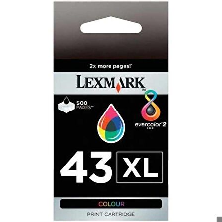 Tonersepeti Lexmark 43XL-18YX143E Renkli Orjinal Kartuş