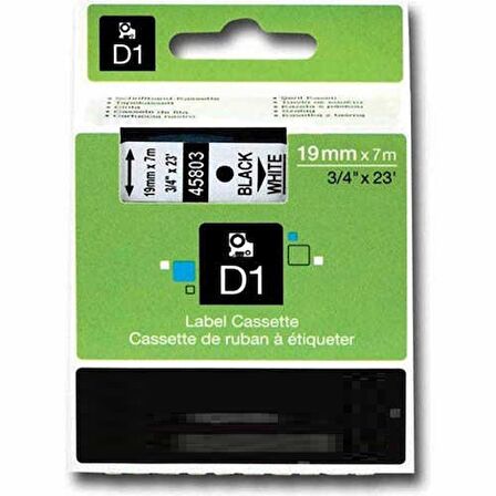 Tonersepeti Dymo 45803 Beyaz Üzerine Siyah Muadil Etiket