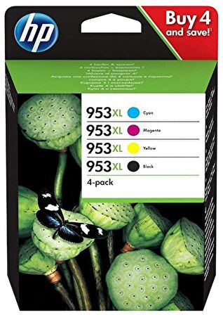 Tonersepeti HP 953XL 4 Renk Multipack Kartuş Takımı 3HZ52AE