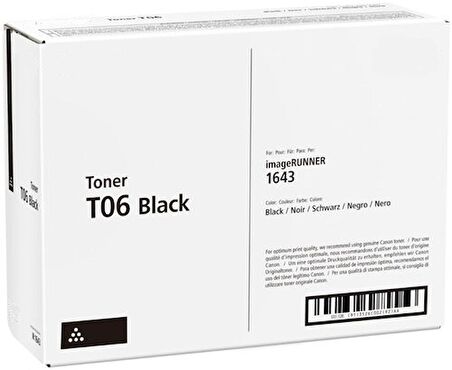 Tonersepeti Canon T06 Siyah Muadil Toner / Chipsiz
