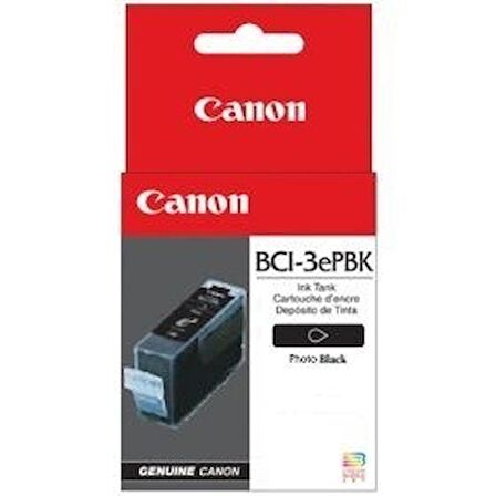 Tonersepeti Canon BCI-3ePBK Foto Siyah Orjinal Kartuş
