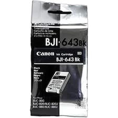 Tonersepeti Canon BJI-643BK Siyah Orjinal Kartuş
