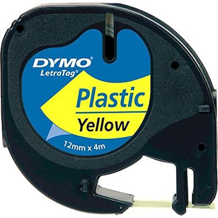 Tonersepeti Dymo 91202 Sarı Orjinal Şerit 12mm x 4m