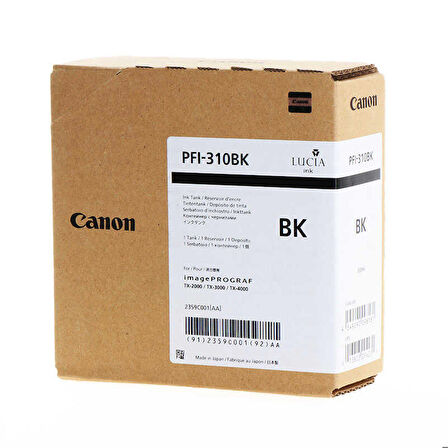 Tonersepeti Canon PFI-310BK Siyah Orjinal Kartuş - TM-2000 / TM-3000