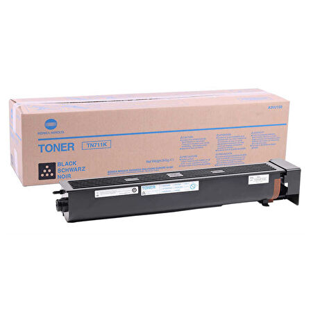 Tonersepeti Konica Minolta TN-711 A3VU150 Siyah Orjinal Fotokopi Toner