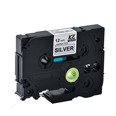 Tonersepeti Brother  TZe-M931 Mat Gümüş üzerine Siyah Muadil Etiket 12mm