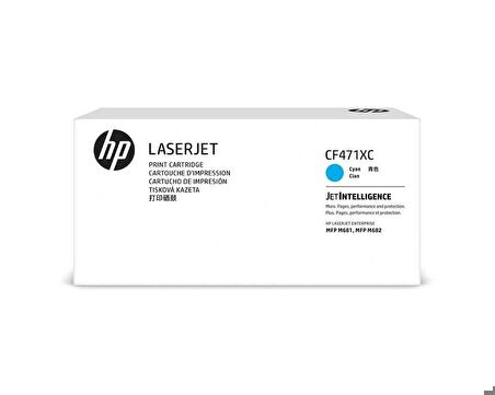 Tonersepeti HP CF471XC (657X) Mavi Orjinal Toner - LaserJet M681dh / M681f