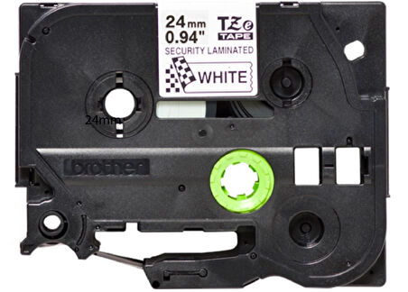 Brother TZe-SE5 24mm Laminasyonlu Güvenlik Etiketi