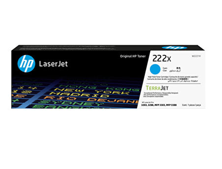 HP 222A-W2221A Mavi Orjinal Toner