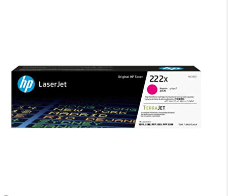 HP 222X-W2223X Kırmızı Orjinal Toner
