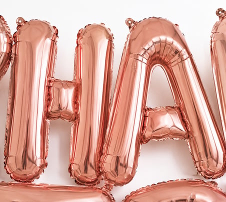 Happy Birthday Rose Gold Folyo Balon Yazı Seti 13 Parça İpli Doğum Günü Parti Süsü Dekoru