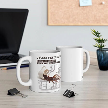 Mimarlar İçin Kupa Bardak AutoCAD Hatası Mimarlara Özel Sanatsal Ve Akıllıca Tasarım Hediyesi