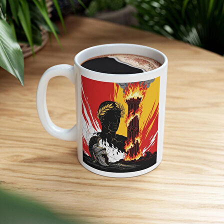 Roma İmparatorluğu Kupa Bardak – Sezar ve Tarih Tasarımlı Özel Kupa Bardak Hediyesi