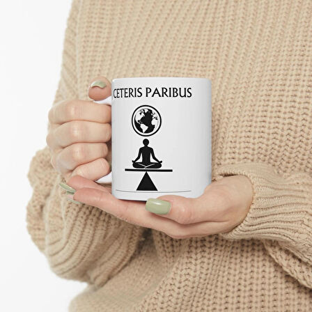 Ceteris Paribus Kupa – Denge ve Uyumu Yansıtan Felsefi ve Ekonomi Temalı Tasarım Hediyesi