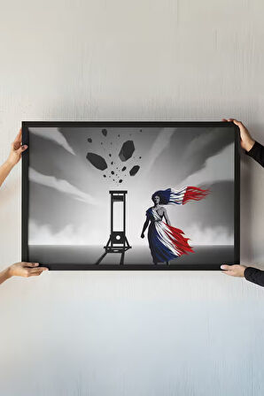 Viking Çerçeveli Tablo – Tarihi Mizah ve Viking Keşfi – Çizgi Roman Tarzı Duvar Dekoru – 30x42 cm