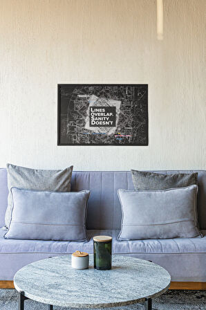 Mimarlara Özel Çerçeveli Tablo–Sanatsal Mimarlık Dekoru–Tasarım Tutkunlarına Özel Hediyelik–30x42 cm