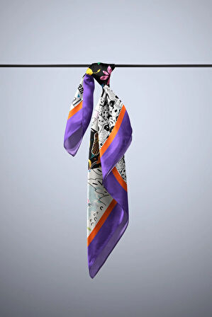 G74 Papatya Desenli Yeşil Kahve Köpek Bandanası DG5644 45x45