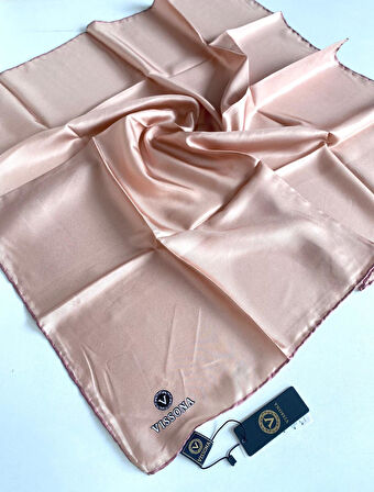 Vissona Tivil İpek Eşarp 50327 - 0019 Pembe