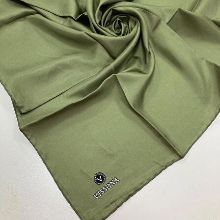 Vissona Tivil Haki İpek Eşarp DGN50327-0037