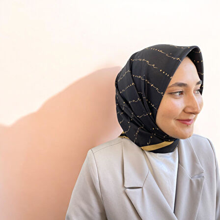 Vissona Exclusive Tivil 60442-0001-0011 Siyah Sarı Karışık Desen