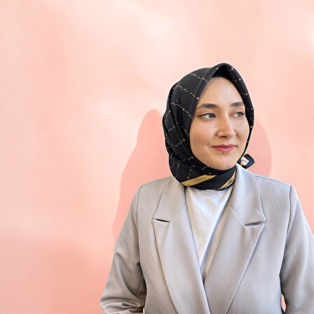 Vissona Exclusive Tivil 60442-0001-0011 Siyah Sarı Karışık Desen