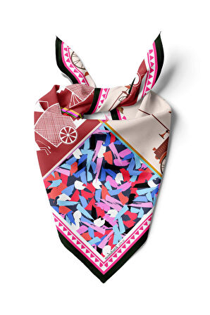 D19 ÇİZGİ DESENLİ BANDANA