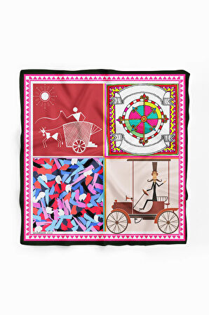 D19 ÇİZGİ DESENLİ BANDANA