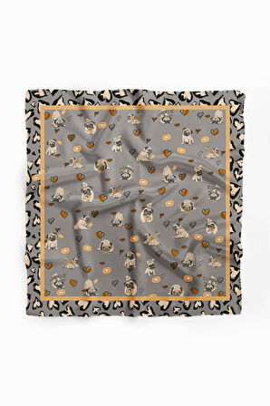 Y89 KADIN DESENLİ YEŞİL BANDANA