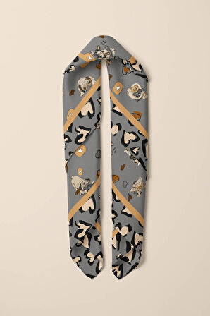 Y89 KADIN DESENLİ YEŞİL BANDANA