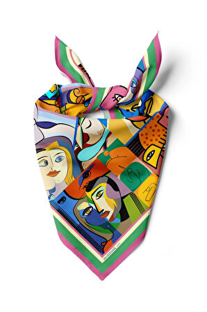 B13 HUMAN ABSTRACKT TASARIMLI BANDANA