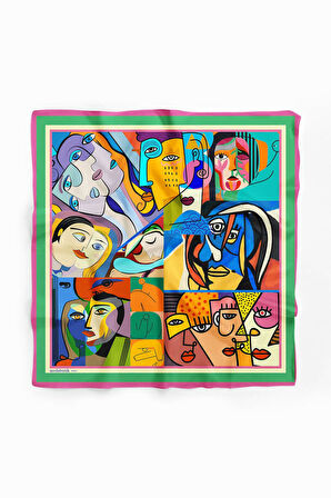 B13 HUMAN ABSTRACKT TASARIMLI BANDANA