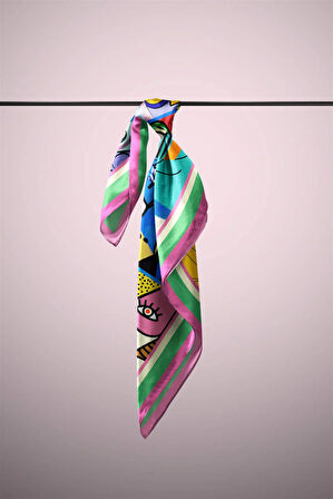 B13 HUMAN ABSTRACKT TASARIMLI BANDANA