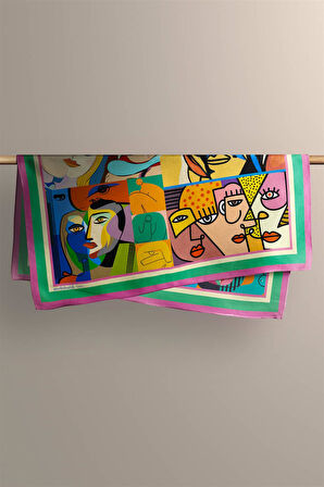 B13 HUMAN ABSTRACKT TASARIMLI BANDANA